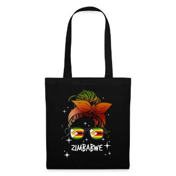 Zimbabwe - Sac en tissu - noir - Devant