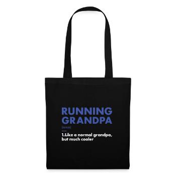 Sport Grandpa Running - Tote Bag - black - Front