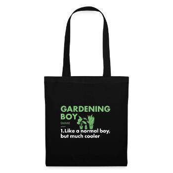 Jardinier Garçon Définition Jardinage - Sac en tissu - noir - Devant