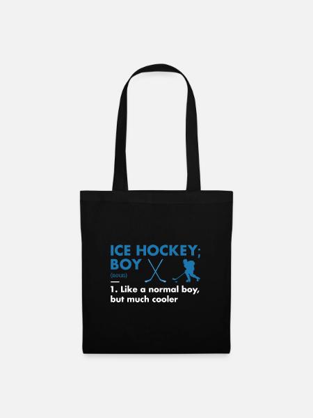 Sport Boy Definition Ice Hockey - Stoffbeutel - Schwarz