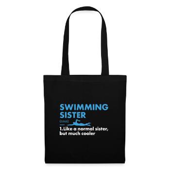 Sport Sister Swimming - Stoffbeutel - Schwarz - Vorne