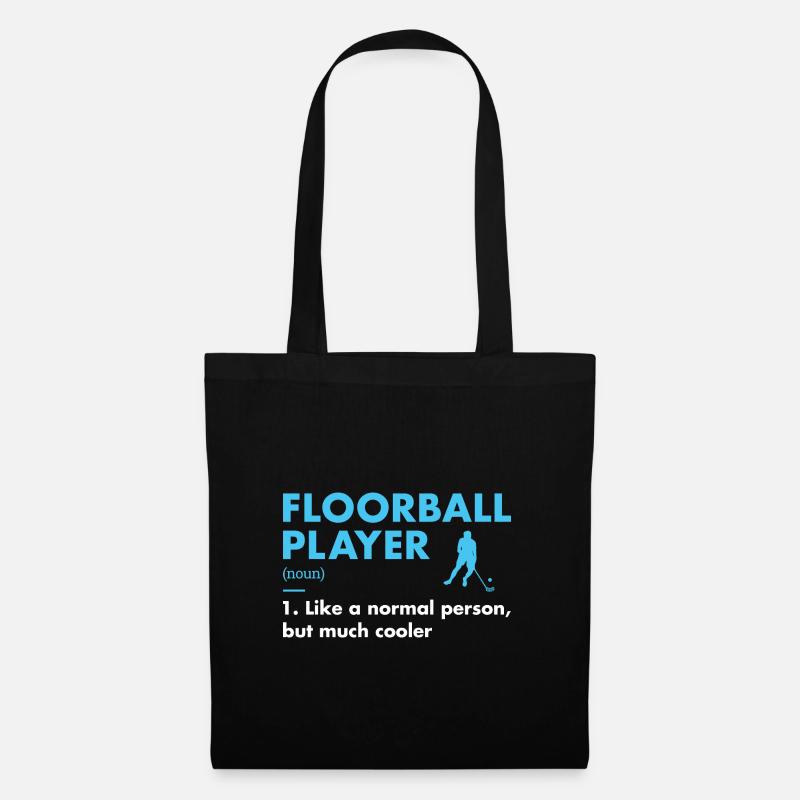 Sport Player Definition Floorball - Stoffbeutel - Schwarz
