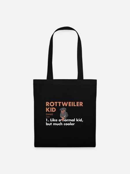 Rottweiler Kid Definition - Stoffbeutel - Schwarz