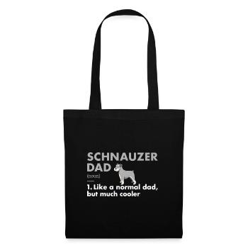 Schnauzer Dad Definition - Tote Bag - black - Front