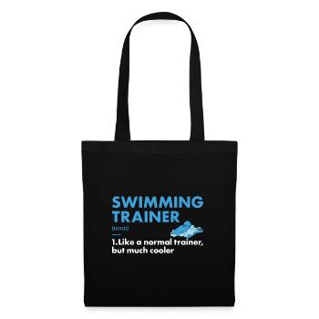 Sport Trainer Swimming - Stoffbeutel - Schwarz - Vorne