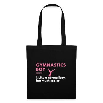 Sport Boy Gymnastics - Stoffbeutel - Schwarz - Vorne