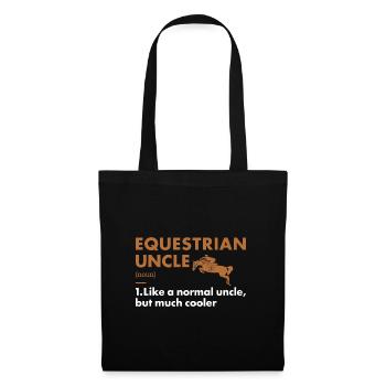 Sport Oncle Définition Équestre - Sac en tissu - noir - Devant