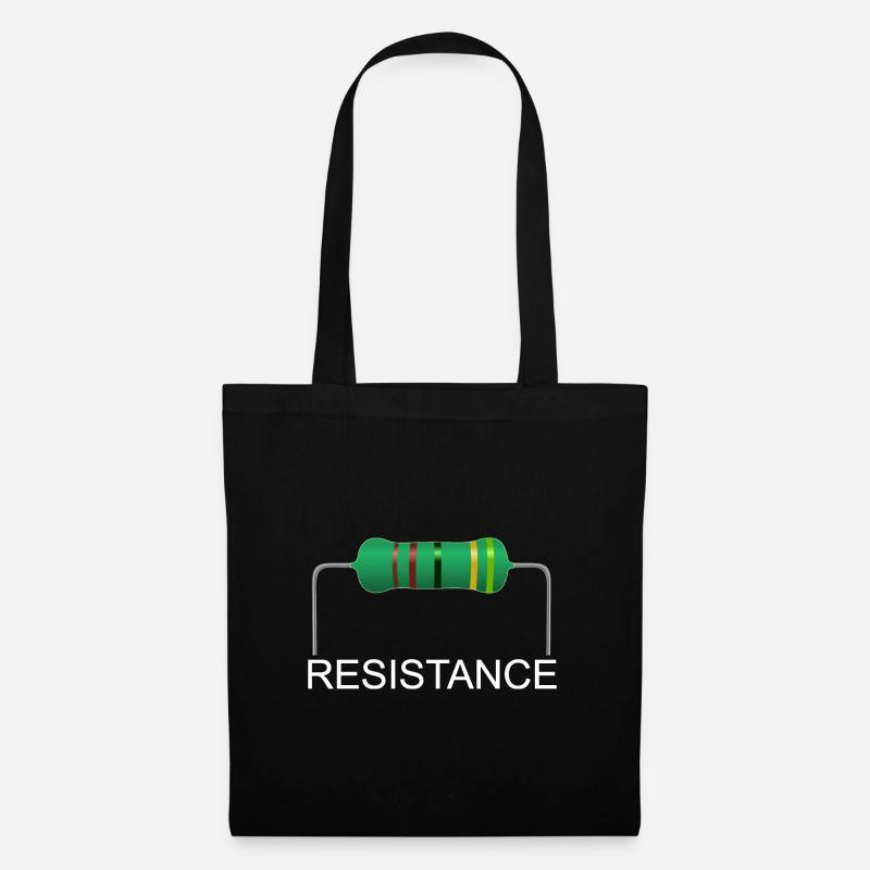 Widerstand, 33 Ohm, Resistance, Elektrotechnik - Stoffbeutel - Schwarz