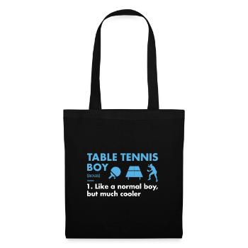 Sport Boy Définition Tennis de Table - Sac en tissu - noir - Devant