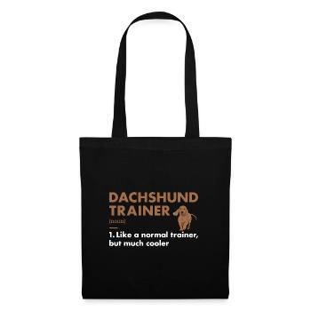 Définition du teckel Trainer - Sac en tissu - noir - Devant