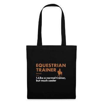 Entraîneur sportif Définition Équestre - Sac en tissu - noir - Devant