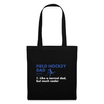 Définition de papa sportif Hockey sur gazon - Sac en tissu - noir - Devant
