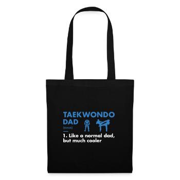 Sport Dad Definition Taekwondo - Stoffbeutel - Schwarz - Vorne