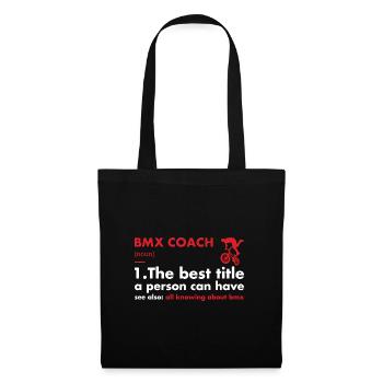 Sport Coach Definition BMX - Tote Bag - black - Front