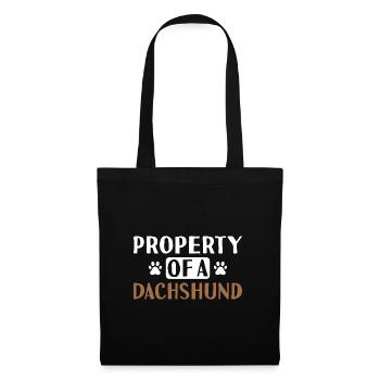 Property Of A Dachshund - Tote Bag - black - Front