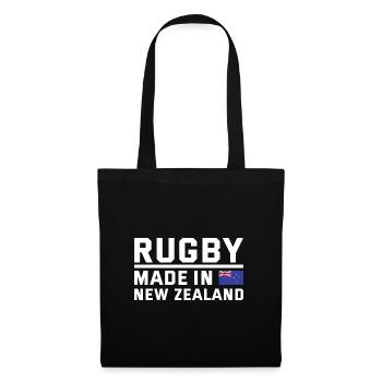 Rugby Made In New Zealand Rugby - Stoffbeutel - Schwarz - Vorne