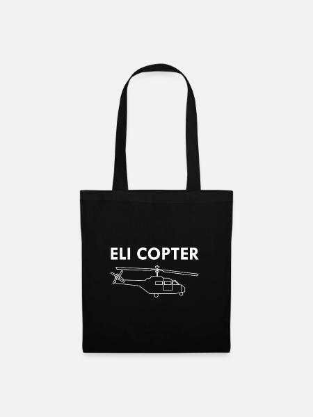 Eli copter Agent Helicopter Mossad Israel - Stoffbeutel - Schwarz