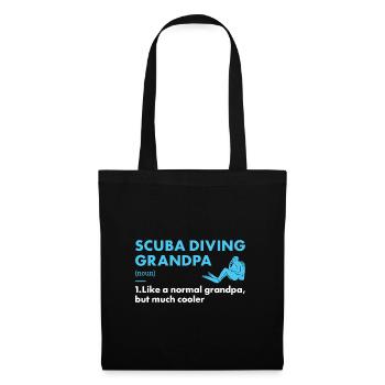 Plongeur Définition de grand-père Plongée sous-marine - Sac en tissu - noir - Devant
