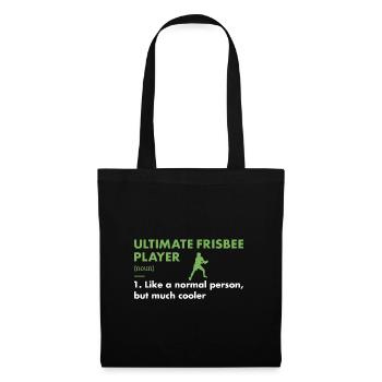 Sport Player Definition Ultimate Frisbee - Stoffbeutel - Schwarz - Vorne