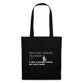 Boston Terrier Trainer Definition - Tote Bag - black - Front
