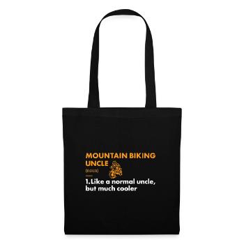Biker Uncle Definition Mountain Biking - Tote Bag - black - Front