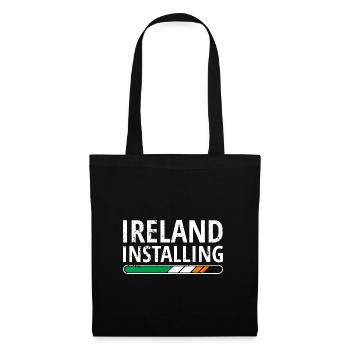 Drapeau de l’Irlande Vintage Drapeau irlandais Dublin - Sac en tissu - noir - Devant