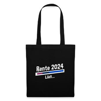 Rente 2024 Lädt... Rente 2024 - Stoffbeutel - Schwarz - Vorne