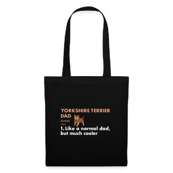 Yorkshire Terrier Dad Définition - Sac en tissu - noir - Devant