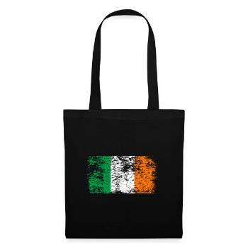 Ireland Flag Vintage Irish Flag Dublin - Tote Bag - black - Front