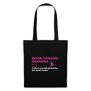 Baton Twirler Grandma Definition Baton Twirling - Tote Bag - black - Front