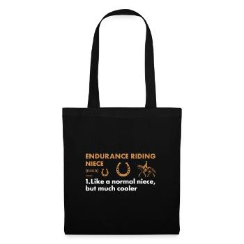 Rider Niece Definition Endurance Riding - Stoffbeutel - Schwarz - Vorne