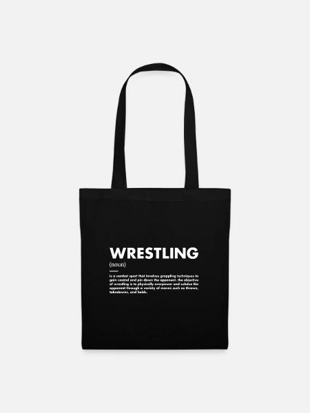 Sport Definition Wrestling - Stoffbeutel - Schwarz