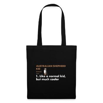 Définition de Dog Aussie Kid - Sac en tissu - noir - Devant