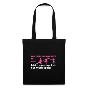 Gymnast Kid Definition Rhythmic Gymnastics - Stoffbeutel - Schwarz - Vorne