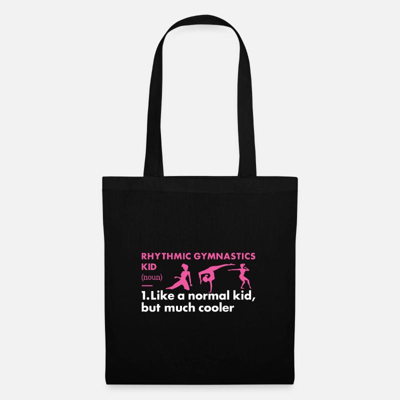 Gymnast Kid Definition Rhythmic Gymnastics - Stoffbeutel - Schwarz