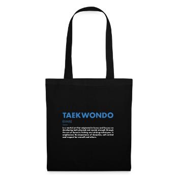 Sport Définition Taekwondo - Sac en tissu - noir - Devant