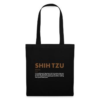 Shih Tzu Definition - Tote Bag - black - Front