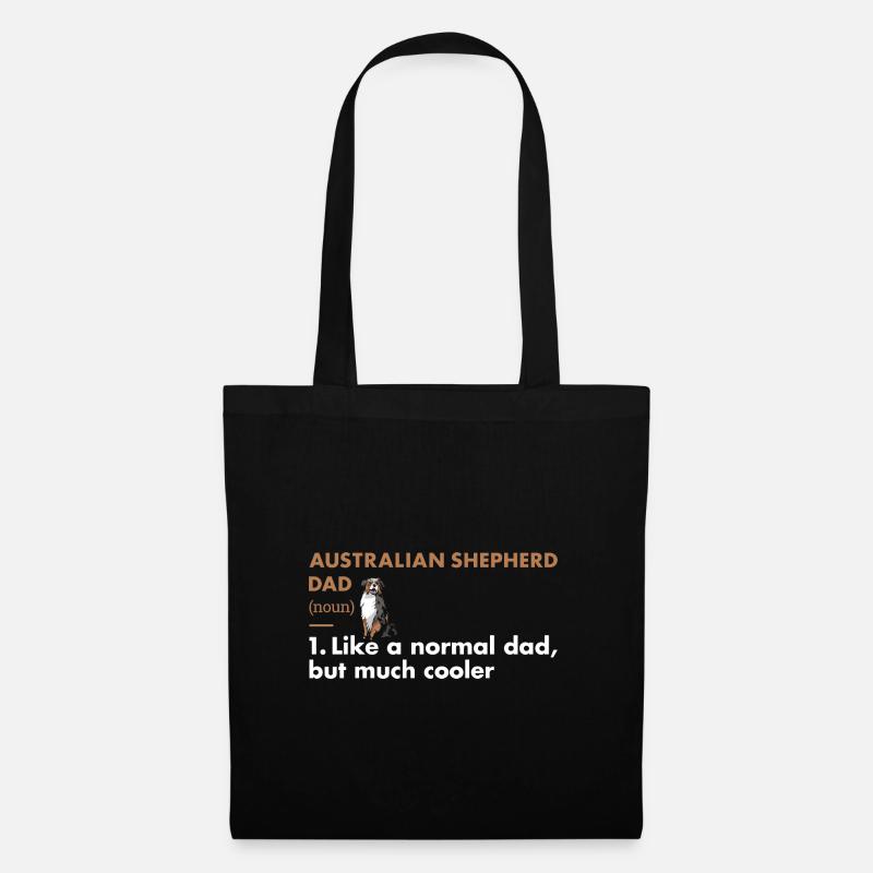Dog Aussie Dad Definition - Stoffbeutel - Schwarz