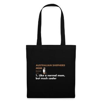 Dog Aussie Mom Definition - Stoffbeutel - Schwarz - Vorne