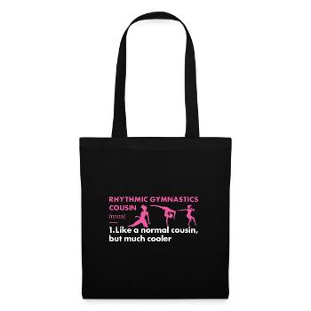 Gymnast Cousin Definition Rhythmic Gymnastics - Stoffbeutel - Schwarz - Vorne