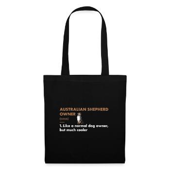 Définition du propriétaire d’un chien australien - Sac en tissu - noir - Devant