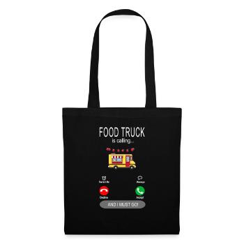Food Truck is calling - Lecker Streetfood Essen - Sac en tissu - noir - Devant