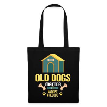 VIEUX CHIENS MATTER - Sac en tissu - noir - Devant