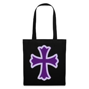 cross - Tote Bag - black - Front