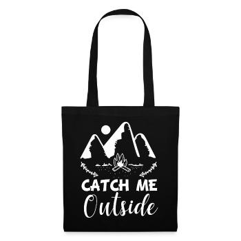 M'attraper dehors - Sac en tissu - noir - Devant