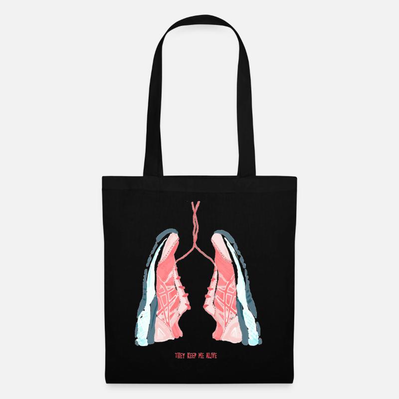 running lover - Tote Bag - black