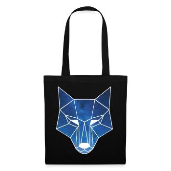 White wolf and starry sky - Tote Bag - black - Front