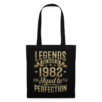 Né en 1982 Legends Cadeau d’anniversaire - Sac en tissu - noir - Devant