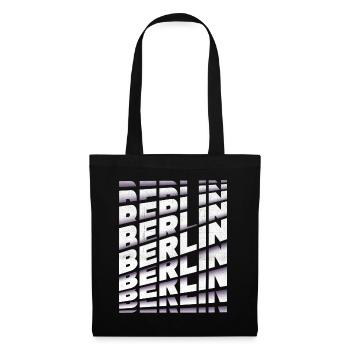 Berlin Germany City Font Skyline Home - Tote Bag - black - Front