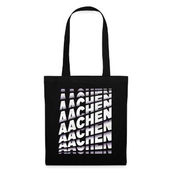 Aachen Germany City Font Skyline Home - Tote Bag - black - Front